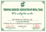 TAAN certificate