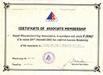 NMA certificate